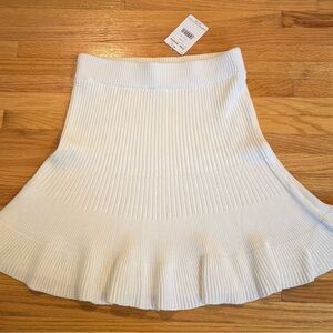 Free People Cream Knit Skirt